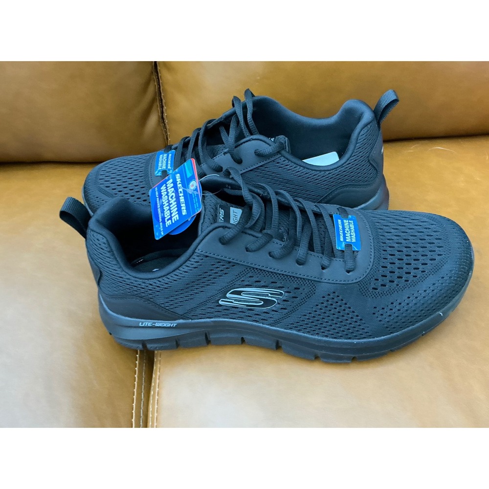 Skechers Sport Memory Foam Shoes Mens 10 Black New Lightweight Mesh Sneakers - Picture 6 of 11